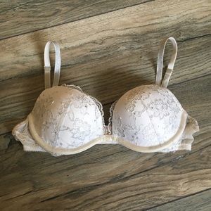 Victoria’s Secret white sparkly push up bra